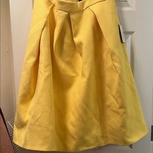 Eloquii Bright Yellow A-Line Skirt